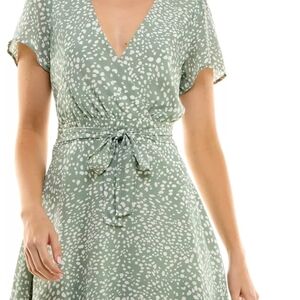 Emerald Sundae Sage Green Midi Dress